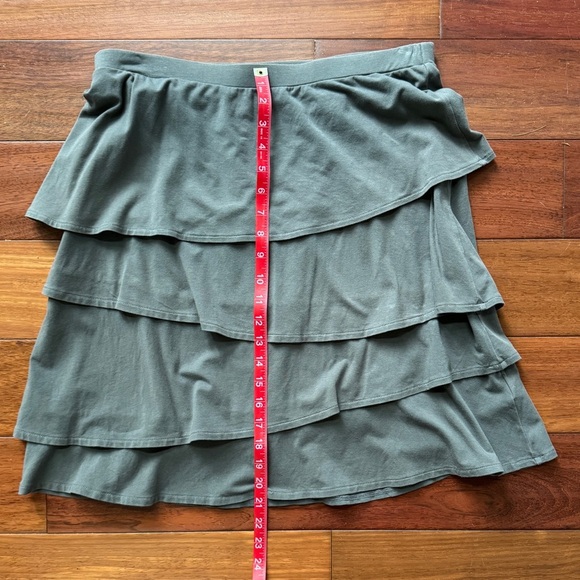 Hanna Andersson Gray Knee-Length Ruffle Skirt - Picture 3 of 5